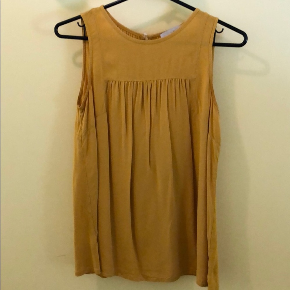 XS Mustard Yellow Sleeveless Top